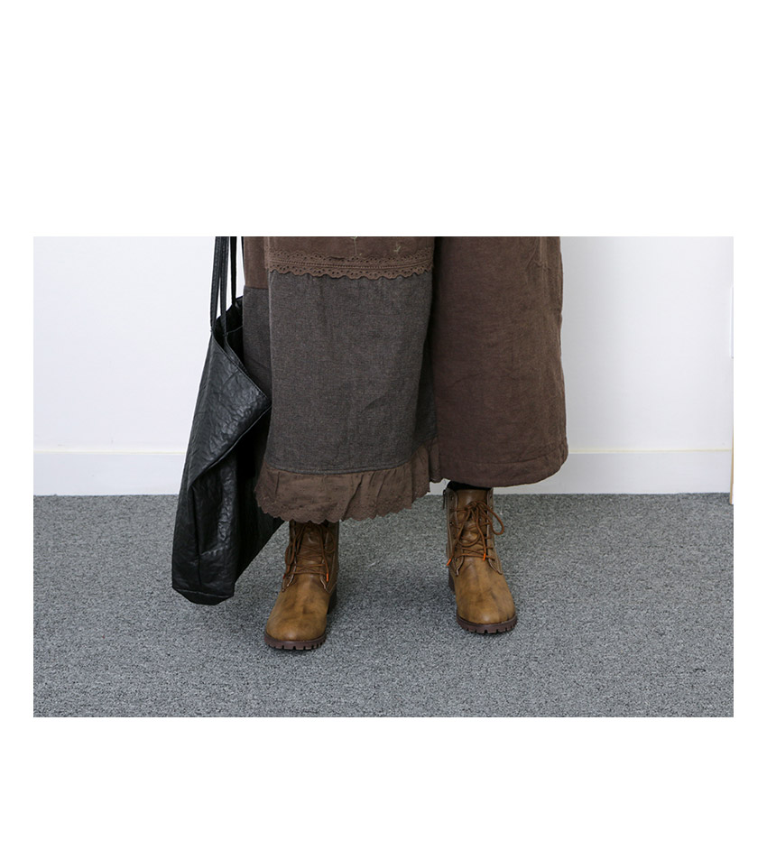 Winter embroidered skirts Long skirt lace Volume B