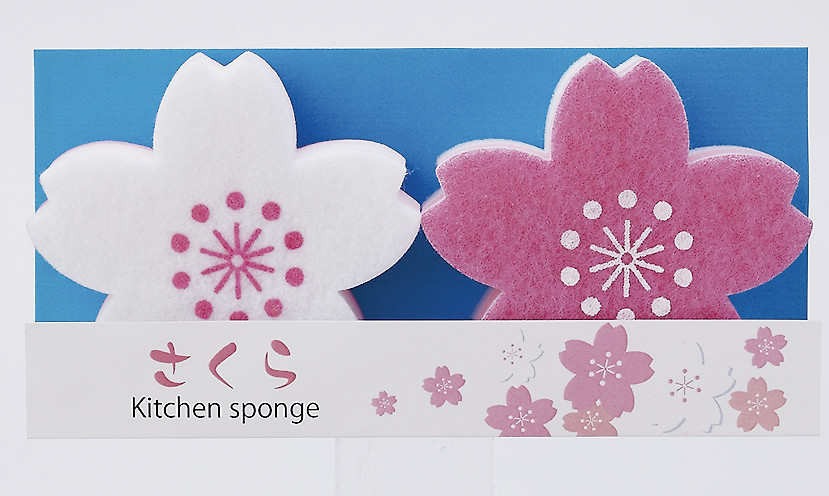 Scrubber Dish Washing Sakura Sakura Japanese Kitch