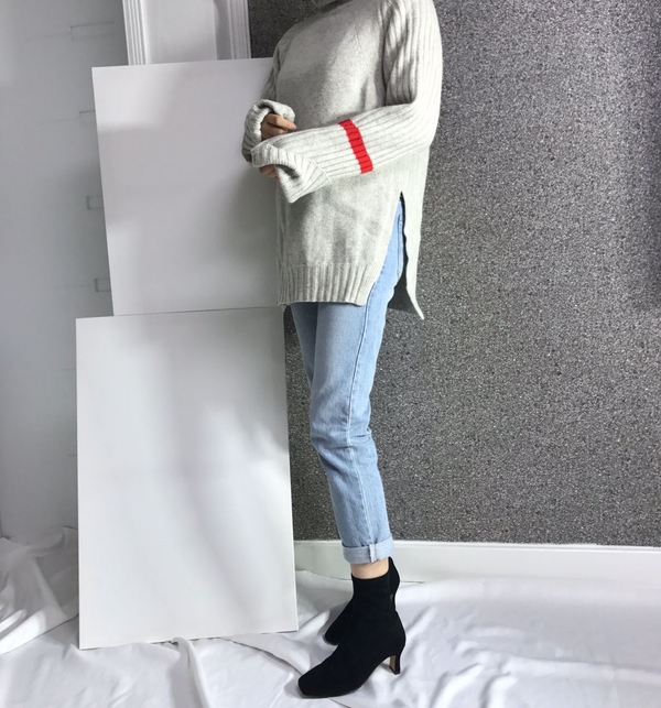 Suede Slim Square Round Middle-heel Women's Ang