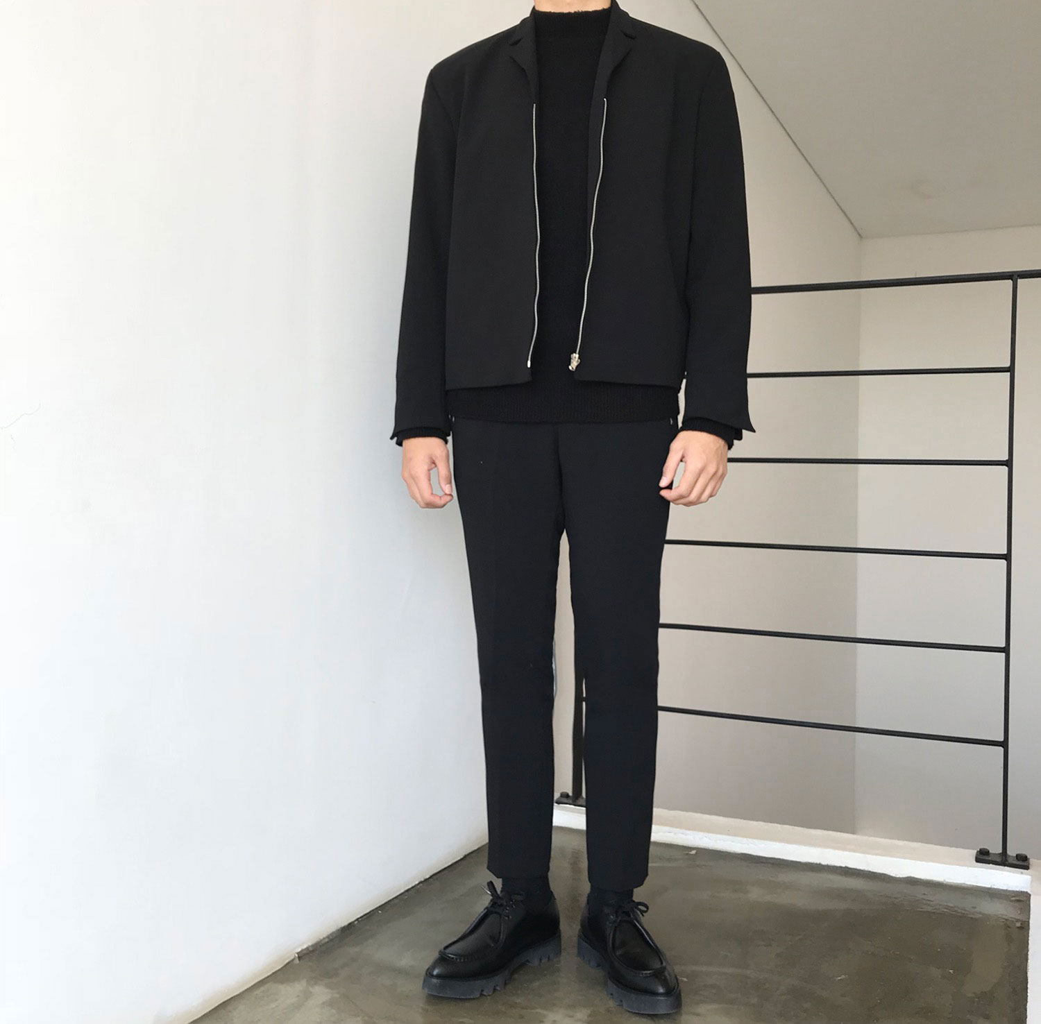 Men's Shark High Heel Shoe Handmade Shoe Heel 5