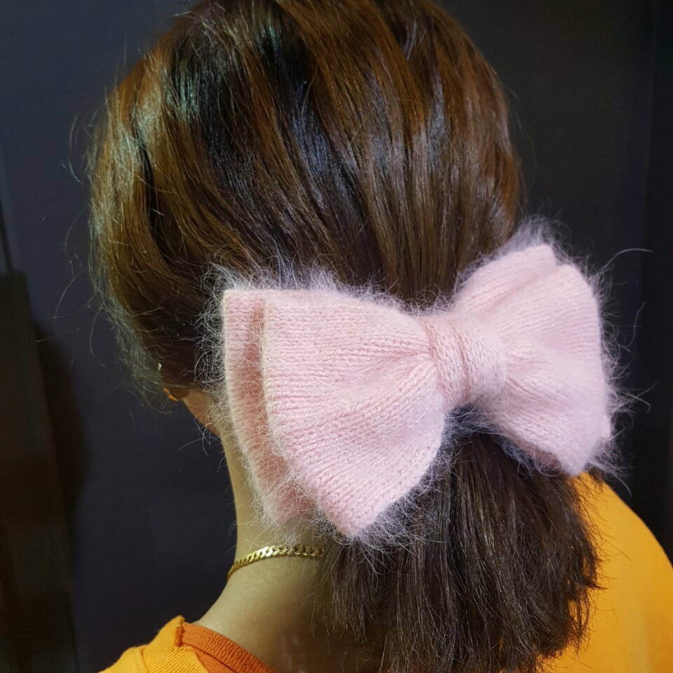 Hair Accessories Foggy Angora Ribbon Pin Rich Femi