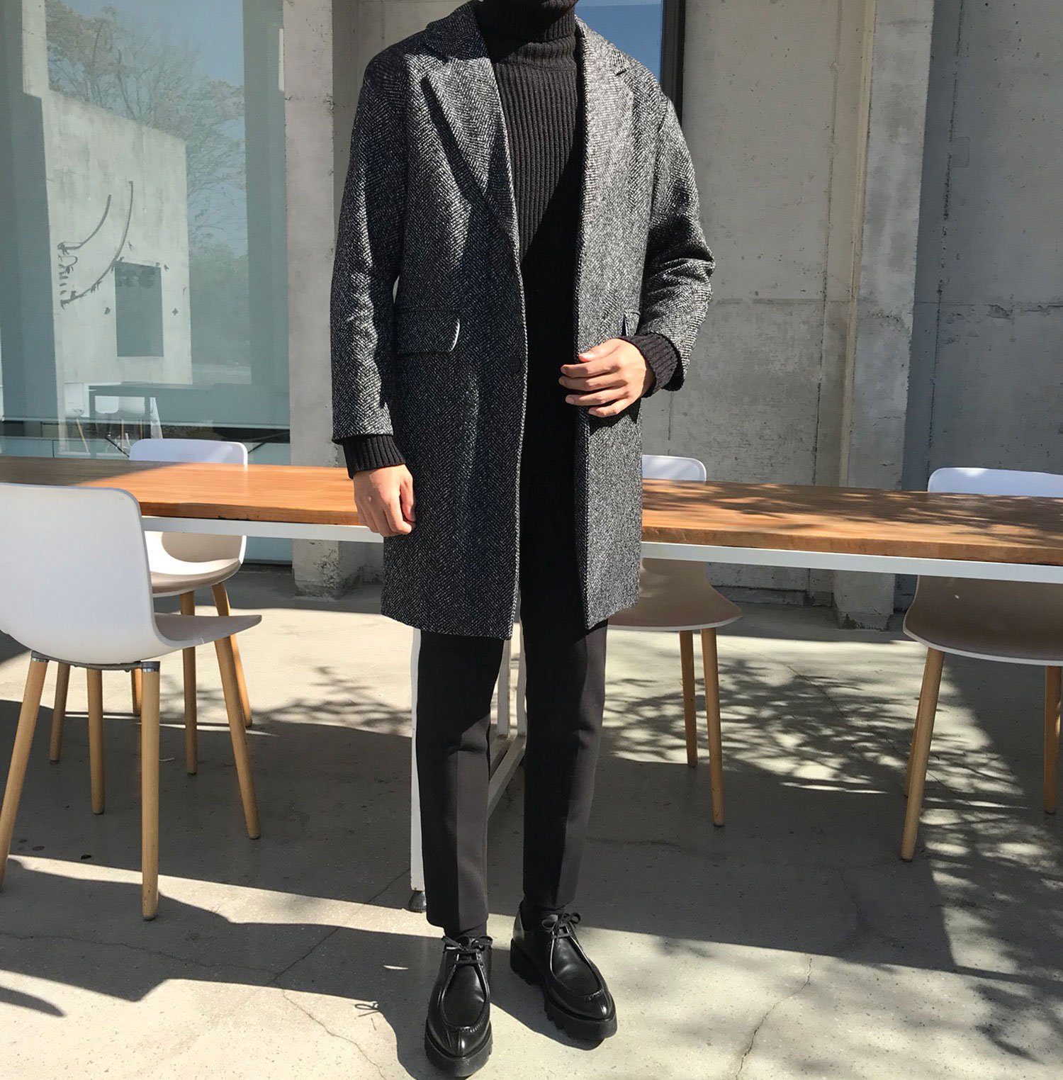 Men's Shark High Heel Shoe Handmade Shoe Heel 5