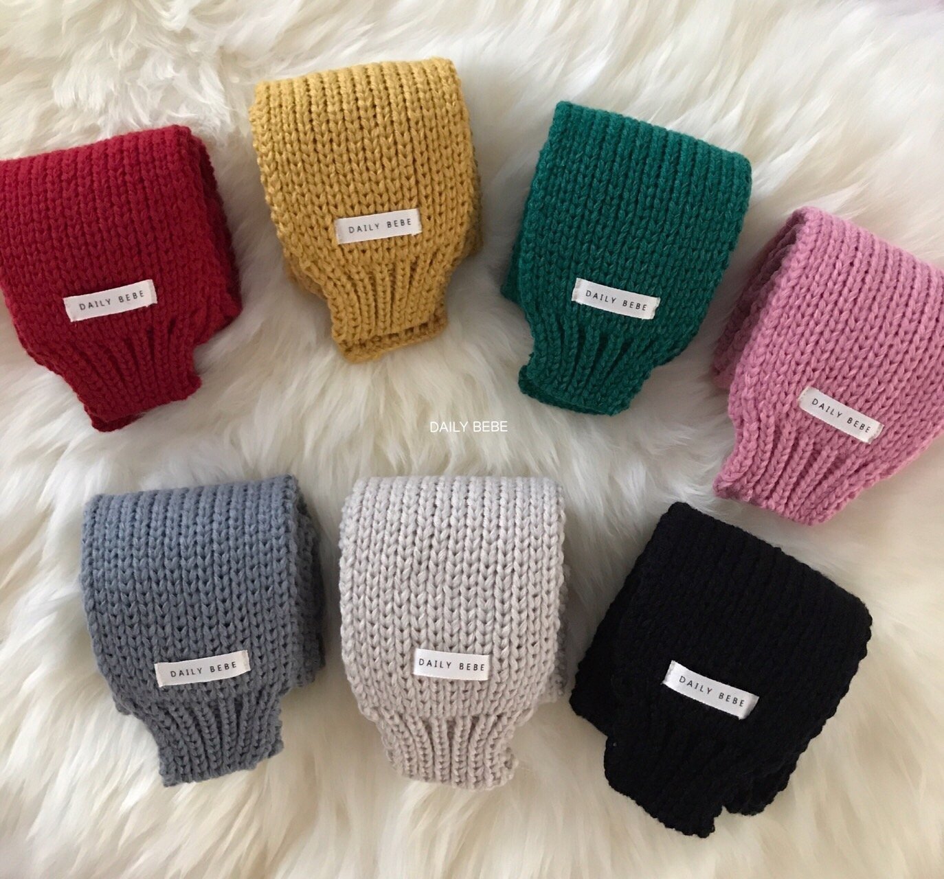 Knit Shawl Lovely Stylish Simple Muffler Throat Wa