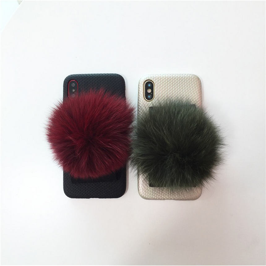 Natalie iPhone 8 Pom foam case plus strap card hol