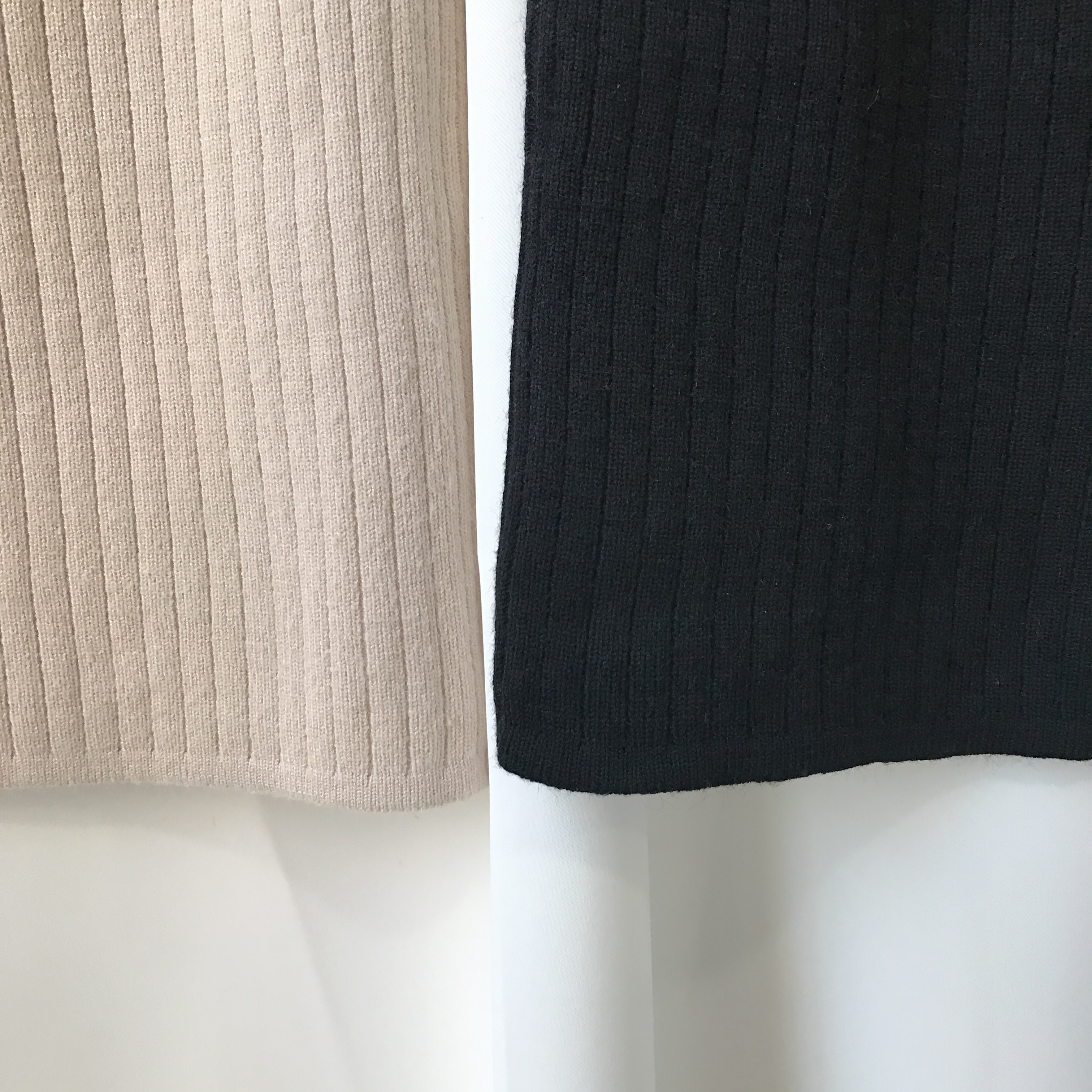 Basic Knit Skirt 2color Skirt Winter Black Long