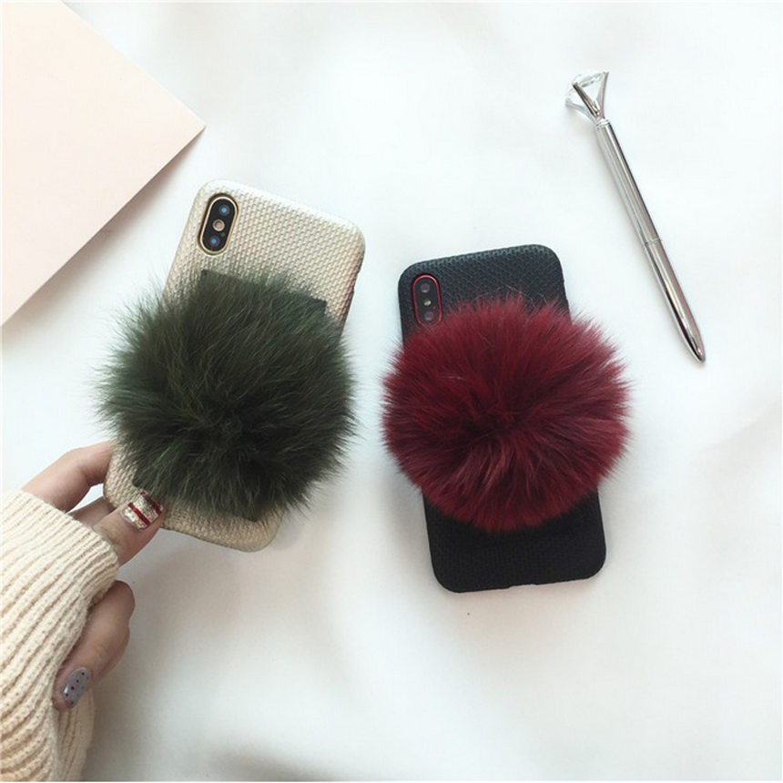 Natalie iPhone 8 Pom foam case plus strap card hol
