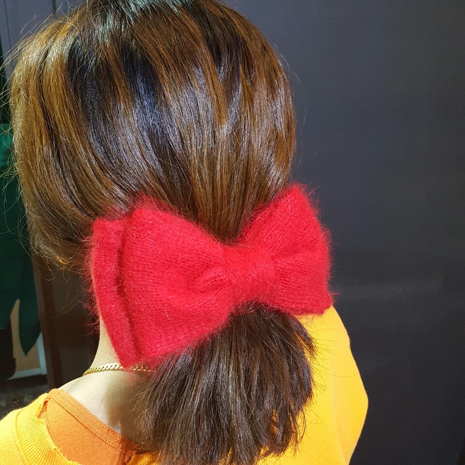 Hair Accessories Foggy Angora Ribbon Pin Rich Femi