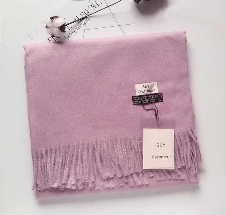Virgin Wool 100 muffler winter shawl cashmere gift