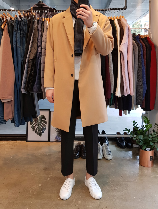 Stripe muffler 2color Man Coordination Shawl Pint 