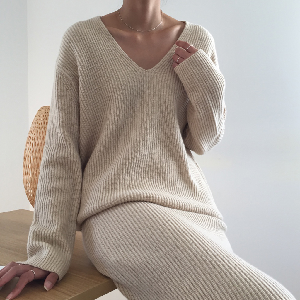 Winter Goliath Knit Long Skirt 3color Coordination