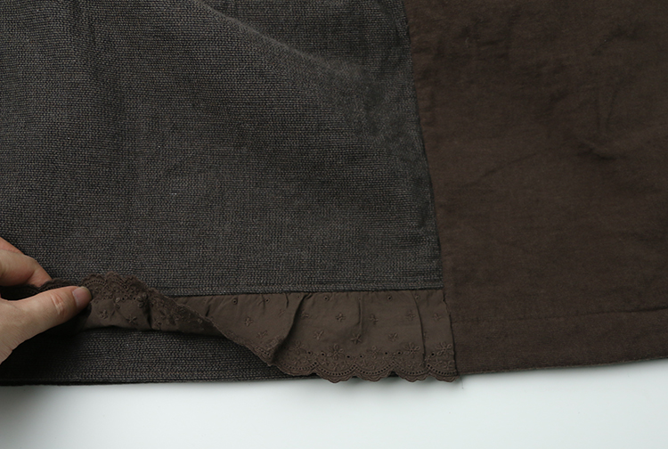 Winter embroidered skirts Long skirt lace Volume B