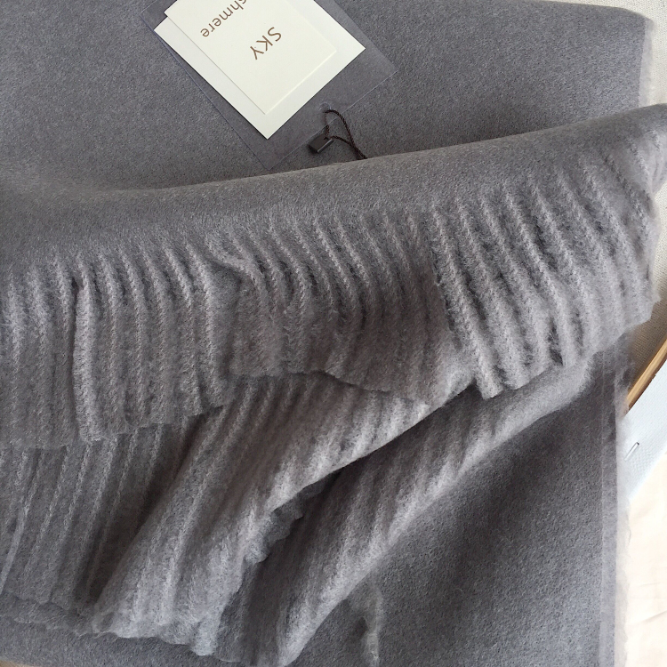 Virgin Wool 100 muffler winter shawl cashmere gift