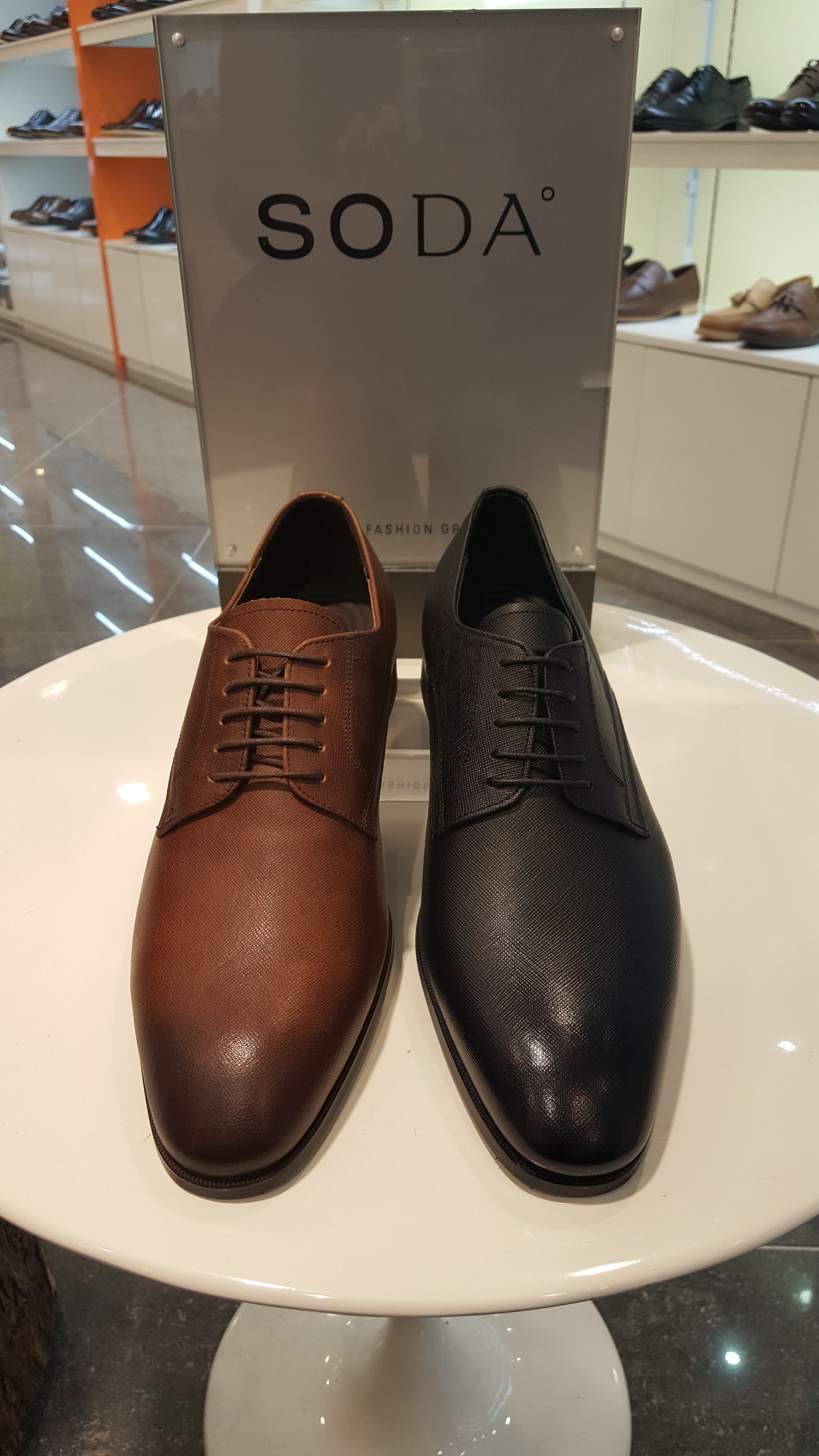 Soda Men's Dress Flower Piano Derby Shoes FMM72