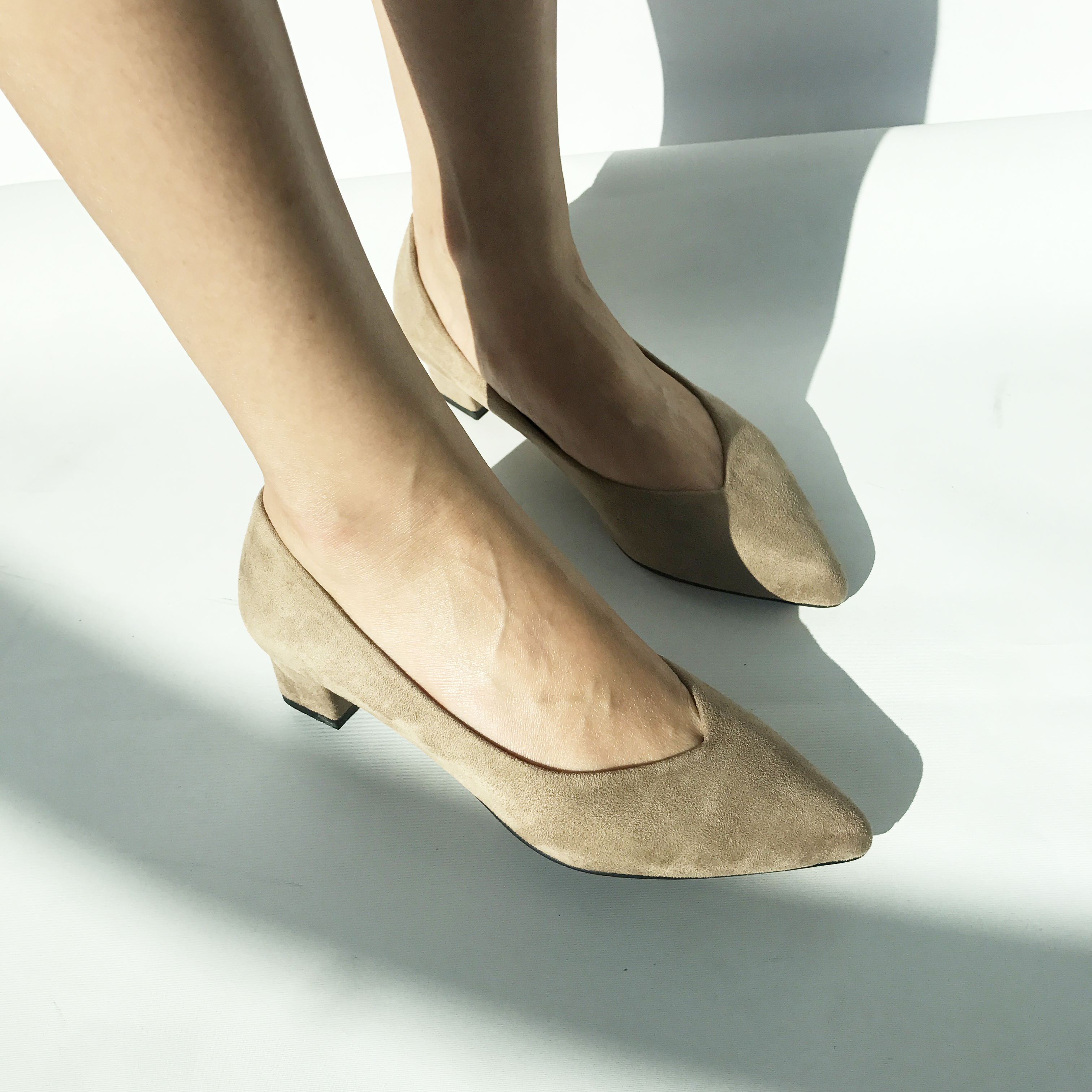 Suede stiletto midsole 5cm black, wine, beige 2017