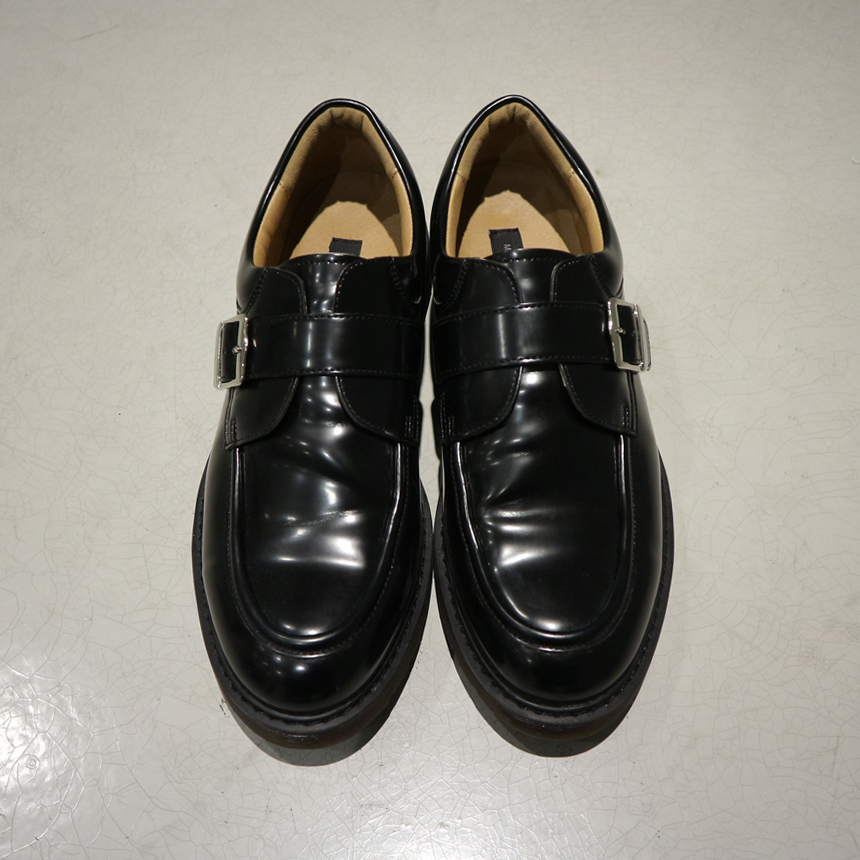 Zeng Da Sho Men Single Monk Strap Black Shoes Fash