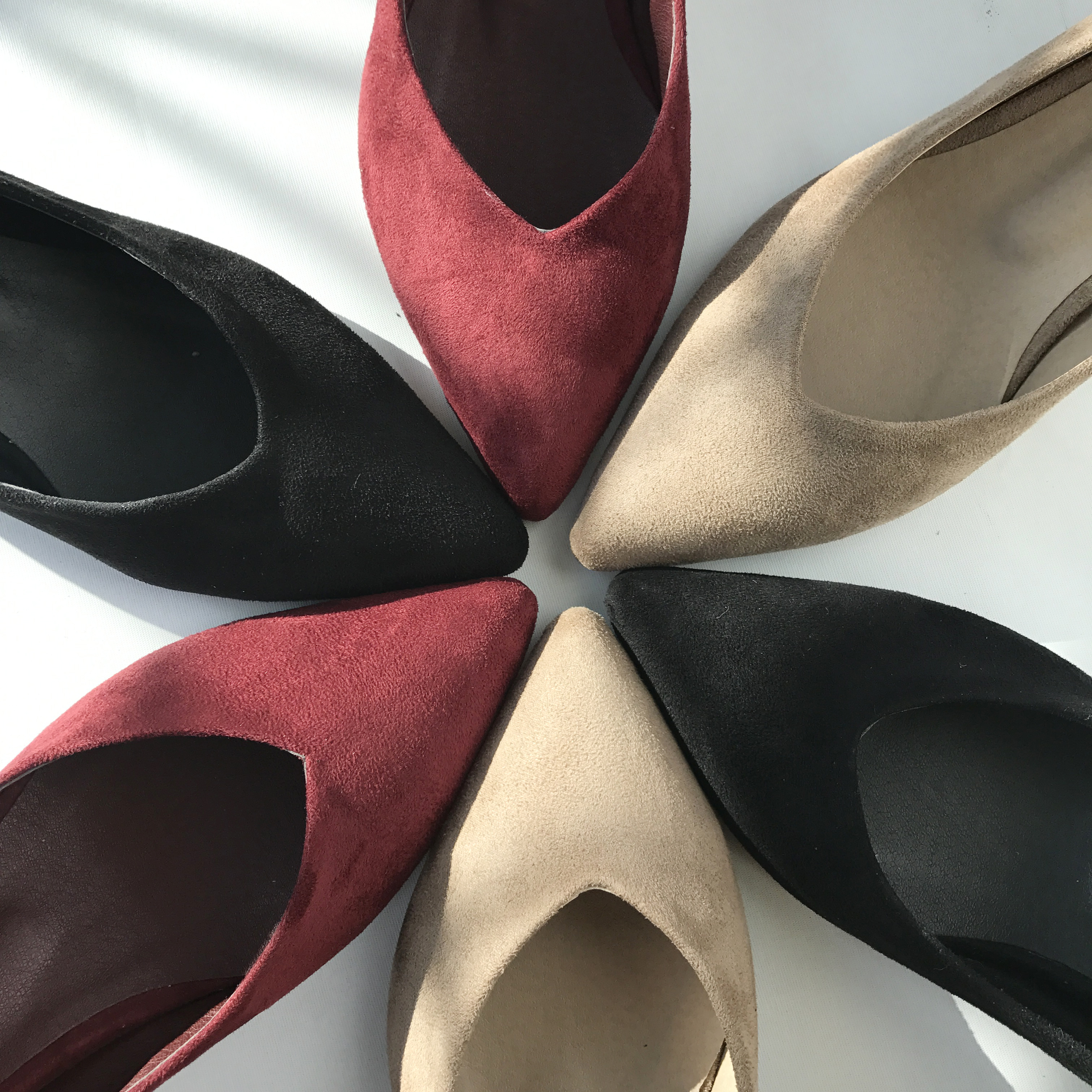 Suede stiletto midsole 5cm black, wine, beige 2017
