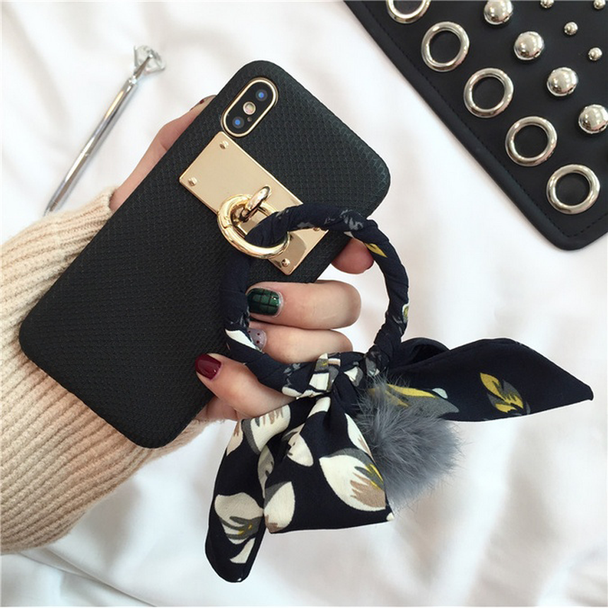 New Delhi iPhone 8 Scarf Case Plus Strap Card Hold