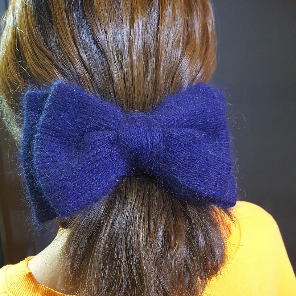 Hair Accessories Foggy Angora Ribbon Pin Rich Femi