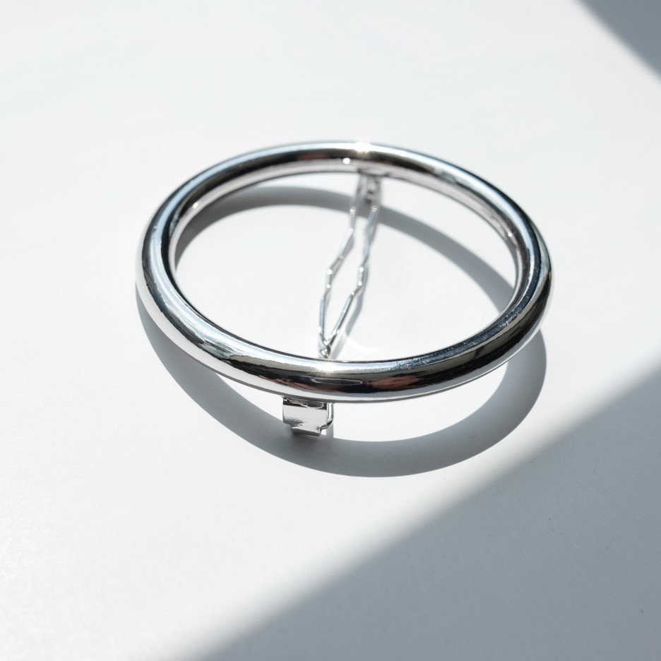 Hair Accessories Glitter Circle Metal Hairpins Mod