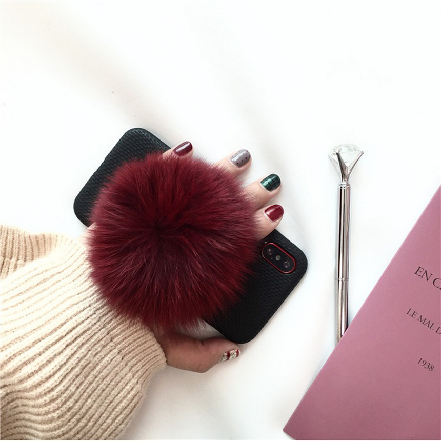 Natalie iPhone 8 Pom foam case plus strap card hol