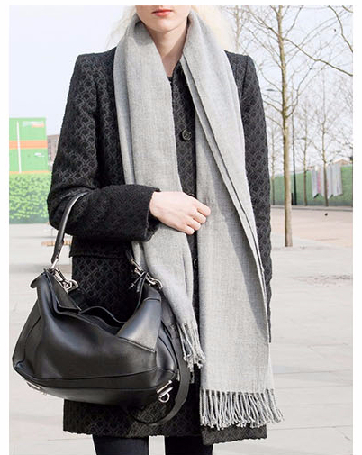 Virgin Wool 100 muffler winter shawl cashmere gift