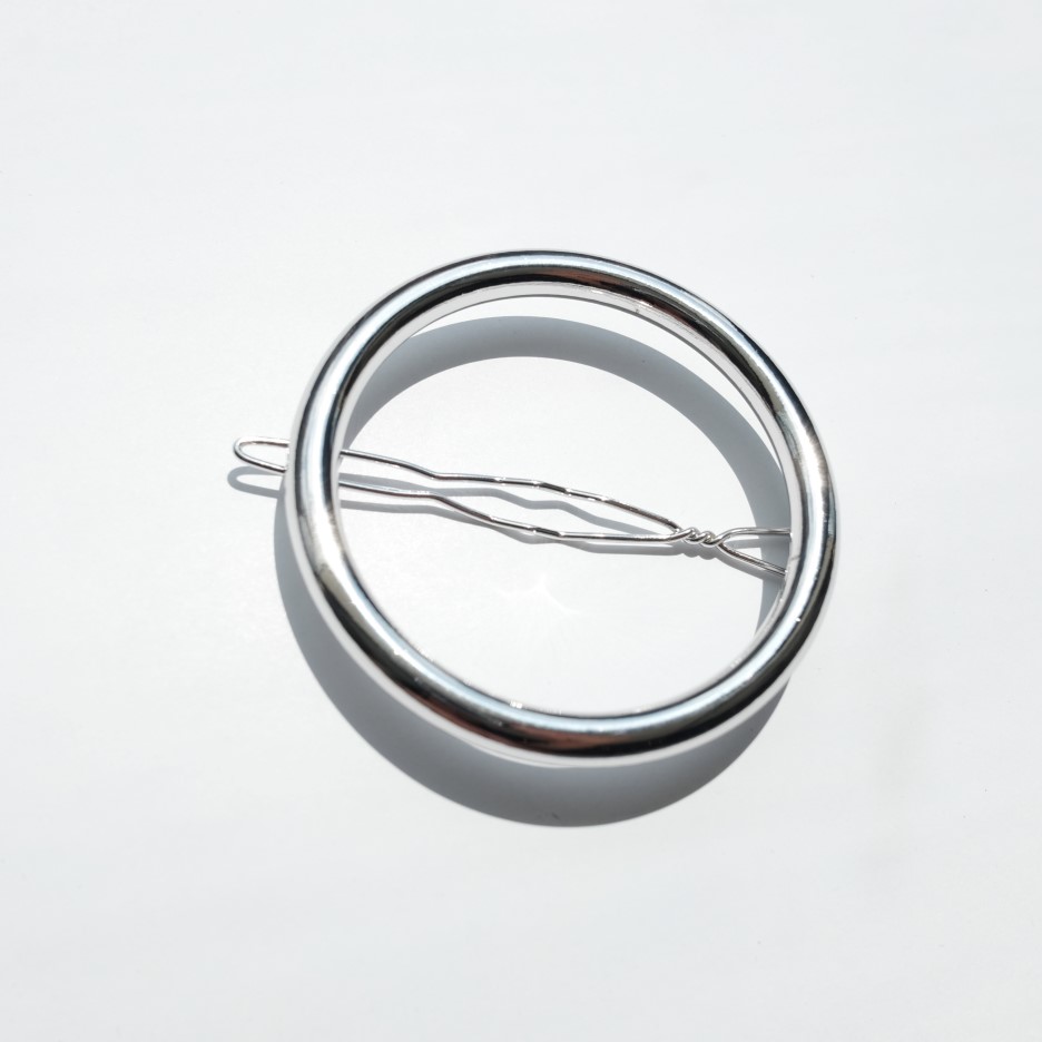 Hair Accessories Glitter Circle Metal Hairpins Mod