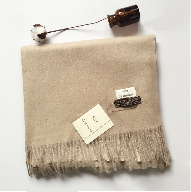 Virgin Wool 100 muffler winter shawl cashmere gift
