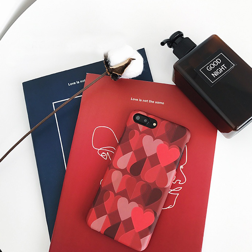 Love iPhone 8 Heart Case Plus Strap Card Holder Po