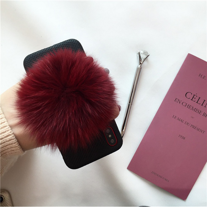 Natalie iPhone 8 Pom foam case plus strap card hol