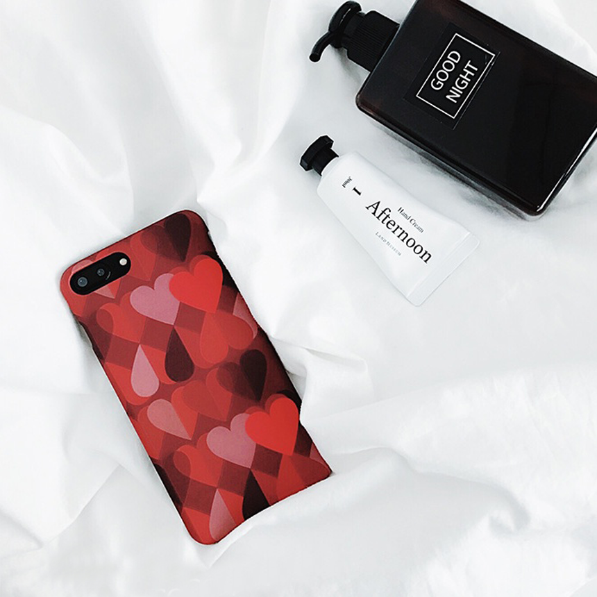 Love iPhone 8 Heart Case Plus Strap Card Holder Po