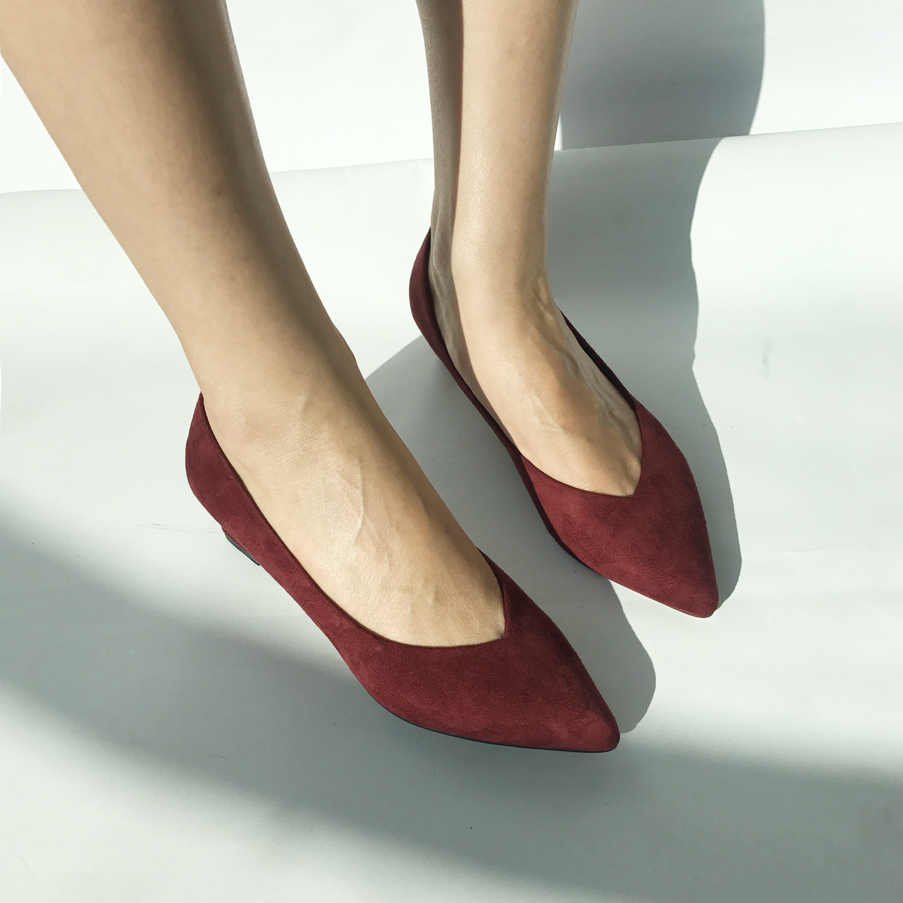 Suede stiletto midsole 5cm black, wine, beige 2017