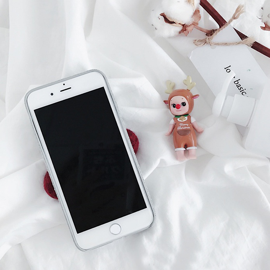 Cherry iPhone 8 Winter Case Plus Strap Embroidery 