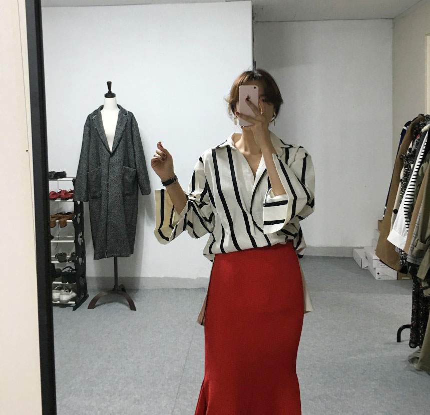 Mermaid Mermaid Long Skirt Line Skirt Winter High 