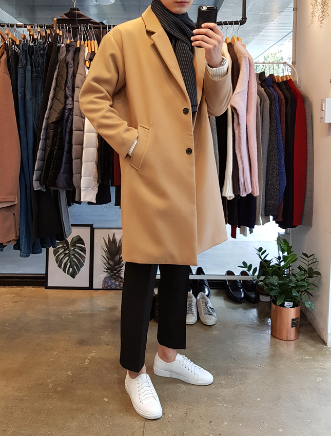 Stripe muffler 2color Man Coordination Shawl Pint 