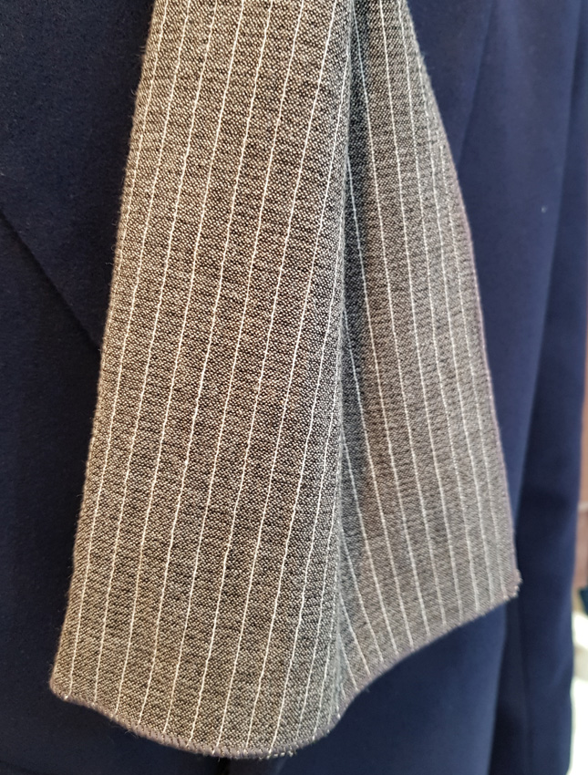 Stripe muffler 2color Man Coordination Shawl Pint 