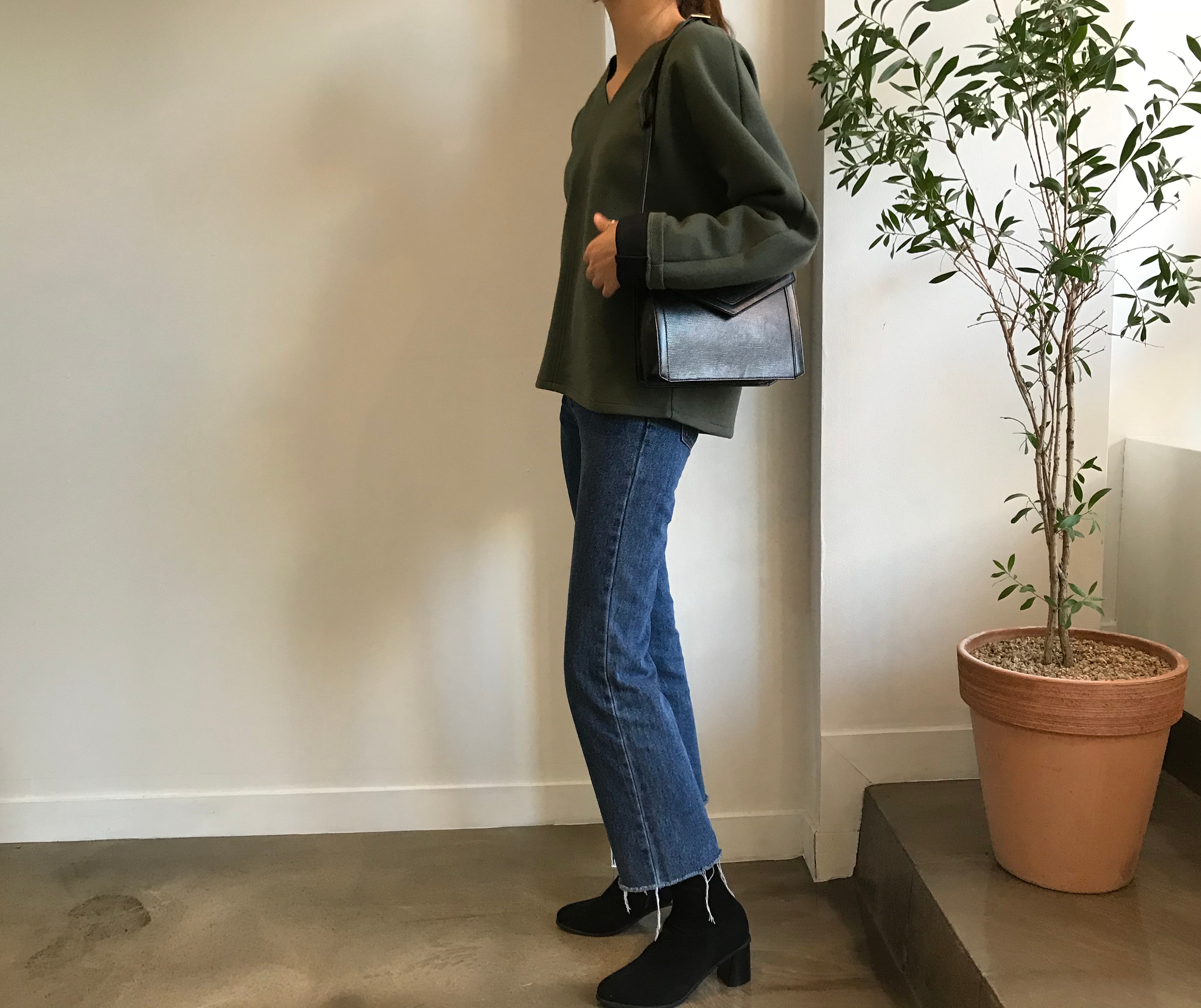 Suede Socks Mid-Heel Angle Boots Black, Brown Fall