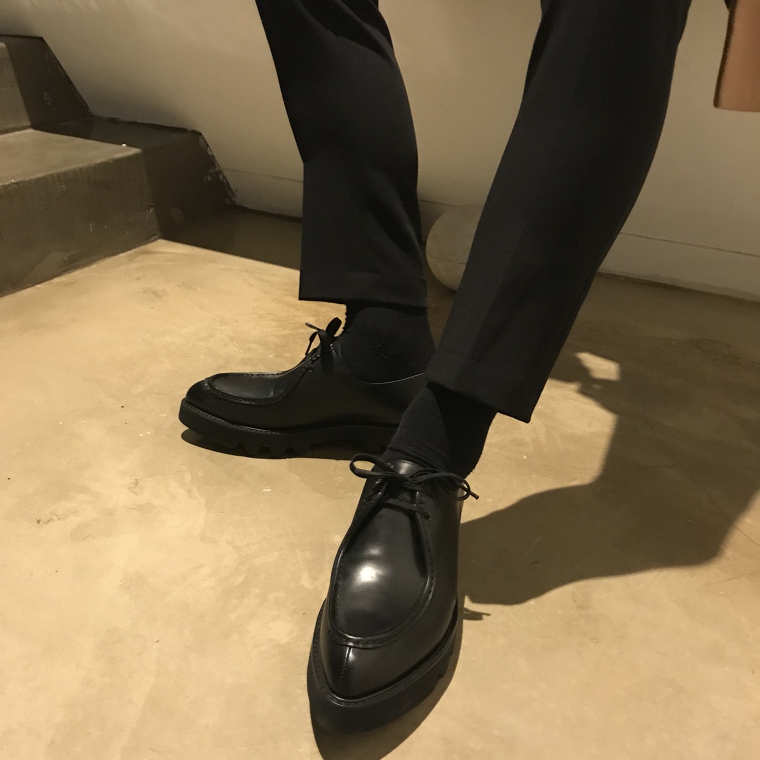 Men's Shark High Heel Shoe Handmade Shoe Heel 5