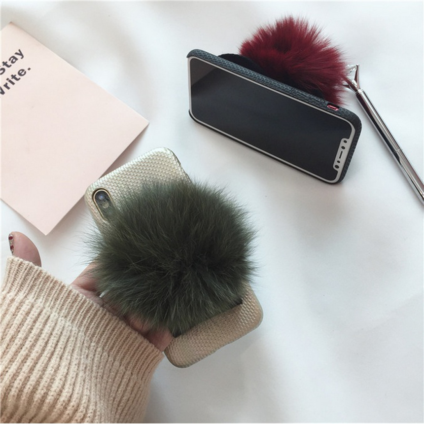 Natalie iPhone 8 Pom foam case plus strap card hol