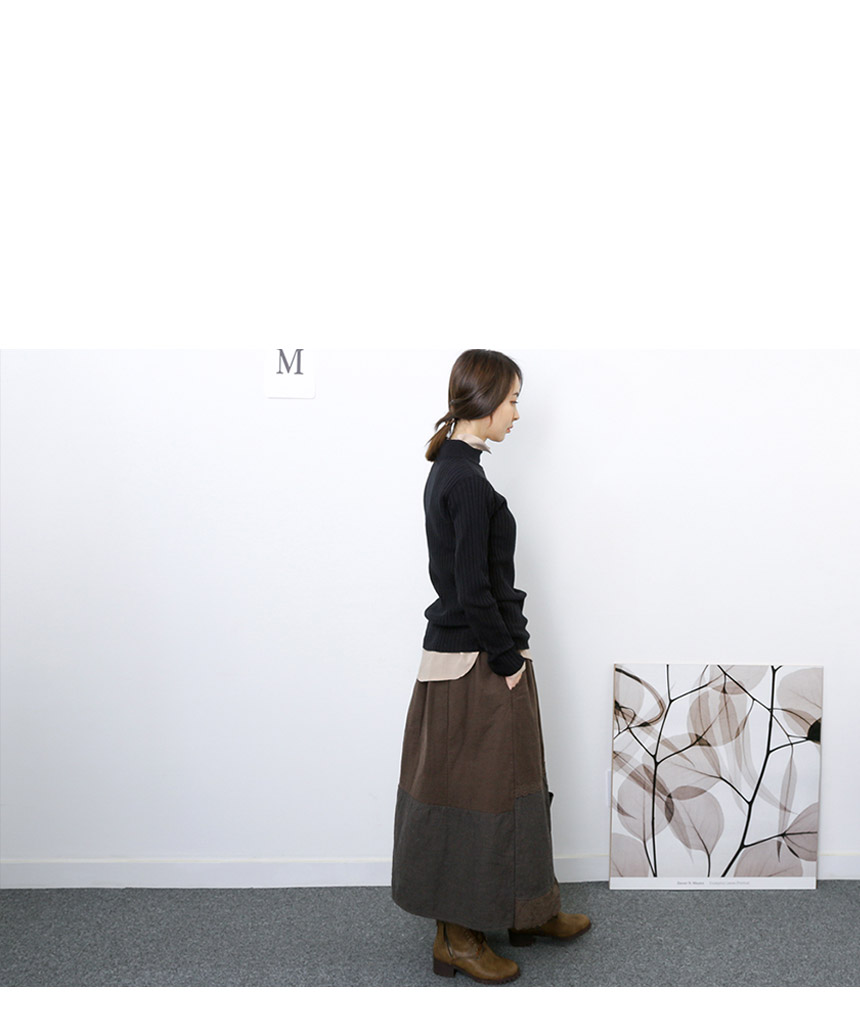 Winter embroidered skirts Long skirt lace Volume B