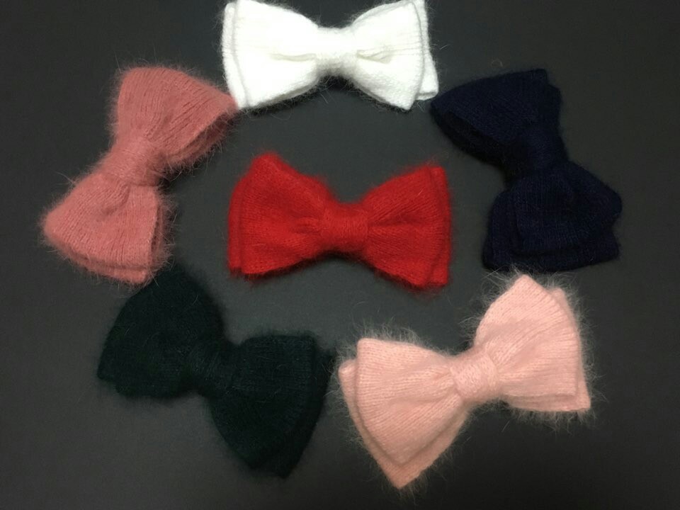 Hair Accessories Foggy Angora Ribbon Pin Rich Femi