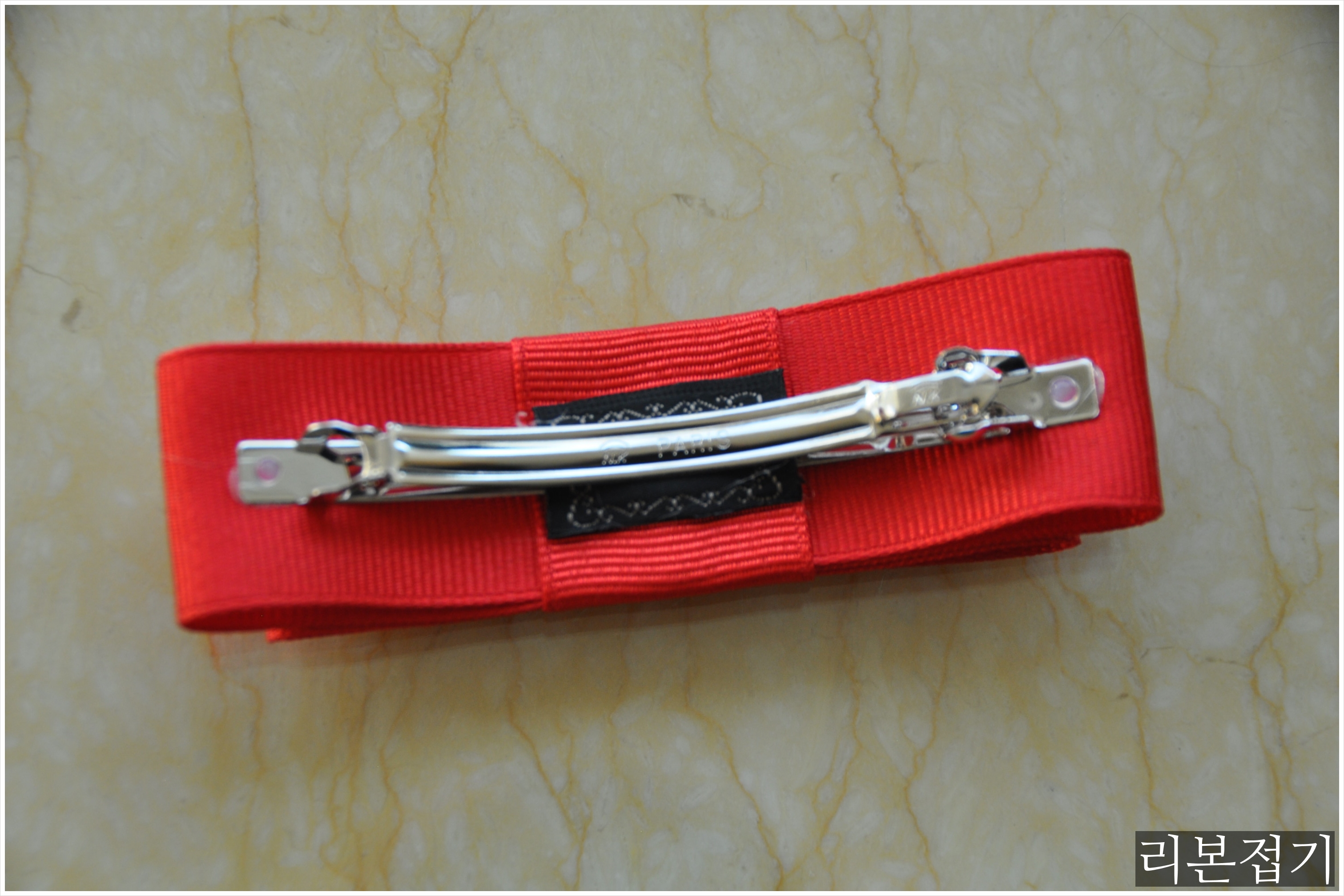 Hair Accessories Handmade bangs Red ribbon pins 1 