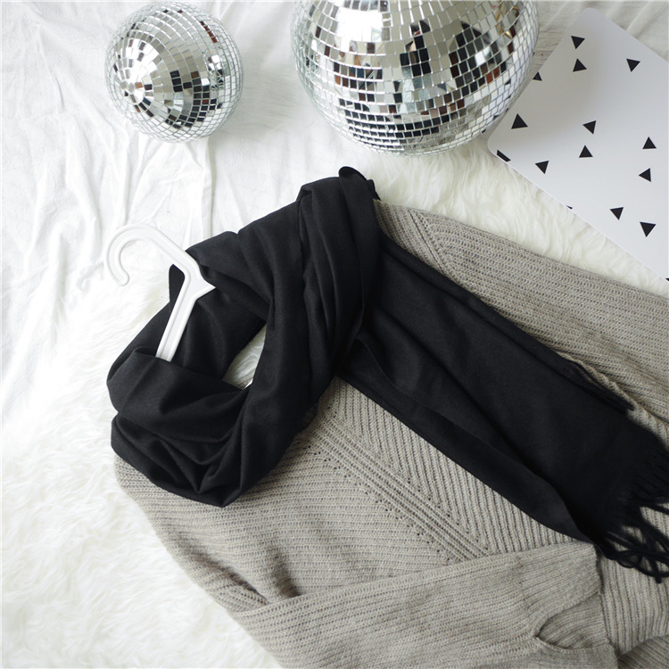 Virgin Wool 100 muffler winter shawl cashmere gift