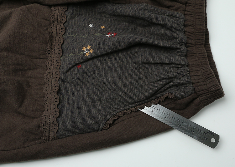 Winter embroidered skirts Long skirt lace Volume B