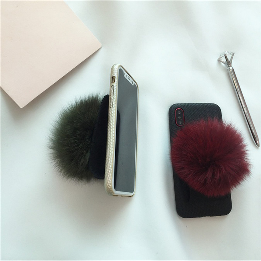 Natalie iPhone 8 Pom foam case plus strap card hol