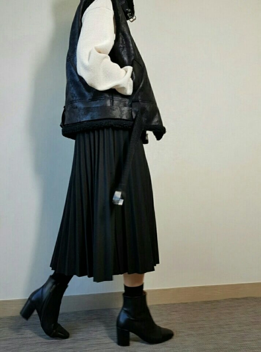 20 long wrinkled skirt Women Casual style Long fla