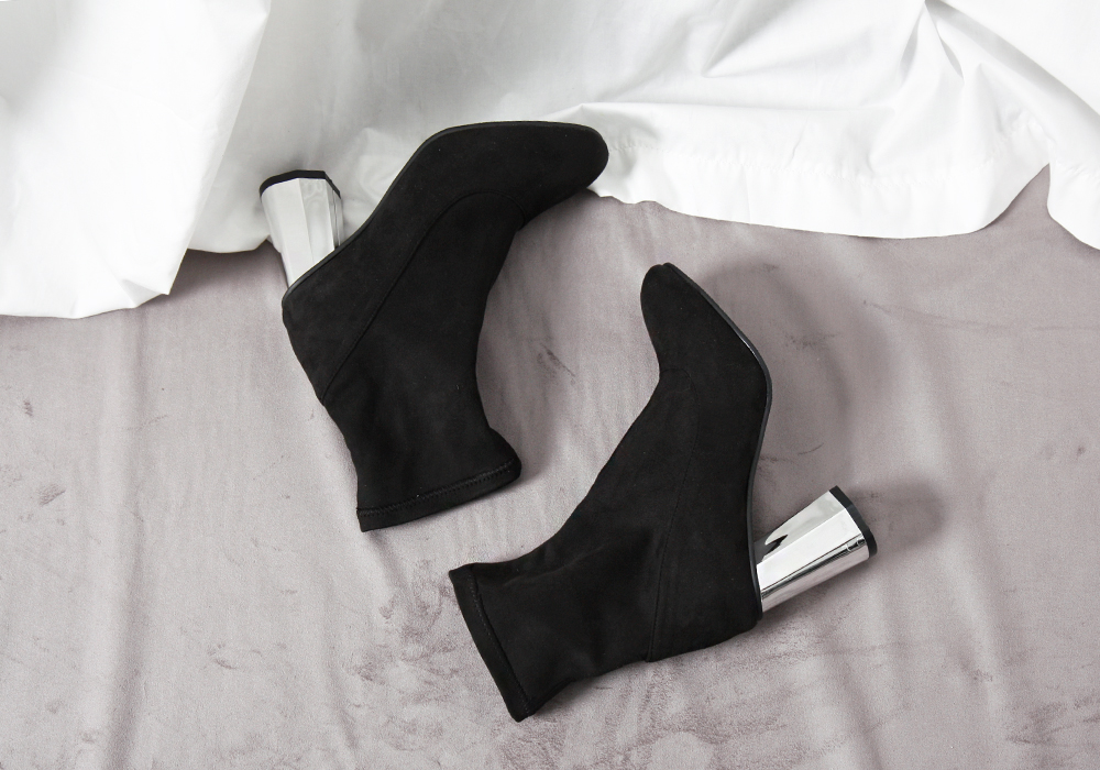 Silver Sheep Suede Span Angle Boots Warm Winter