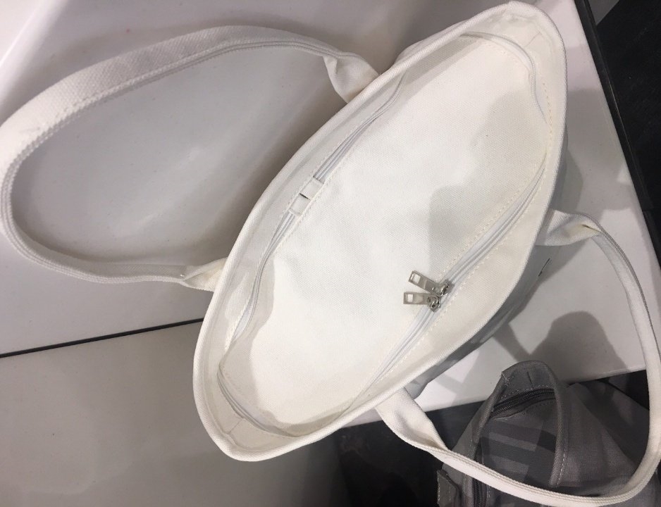 Zipper Eco Bag 4color Canvas Cloth Bag Shoulder Ba