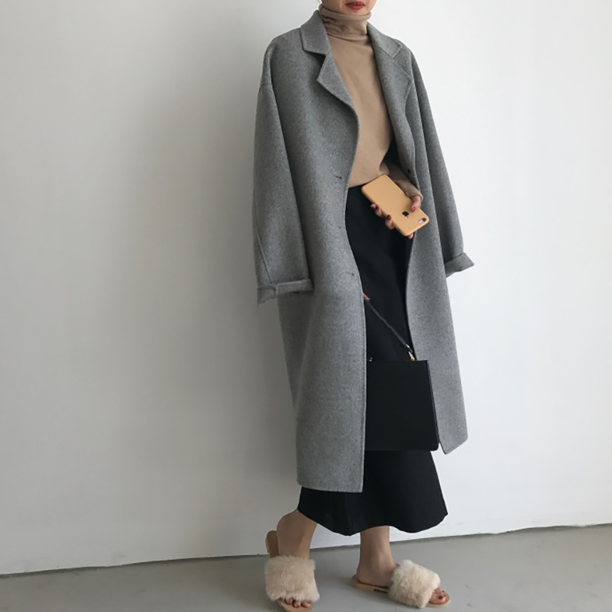 A line skirt Woolen Urun 30 years old woman