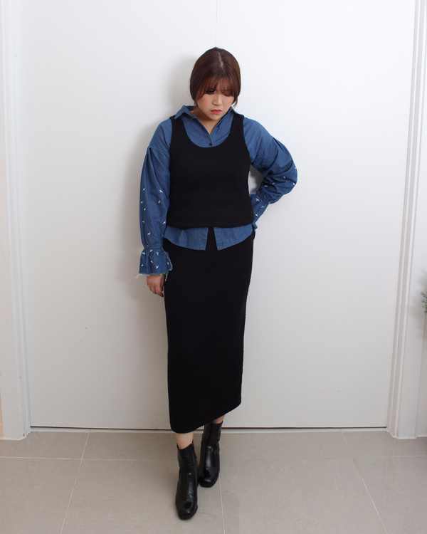 Mystic mood Bonita Long skirt 2color