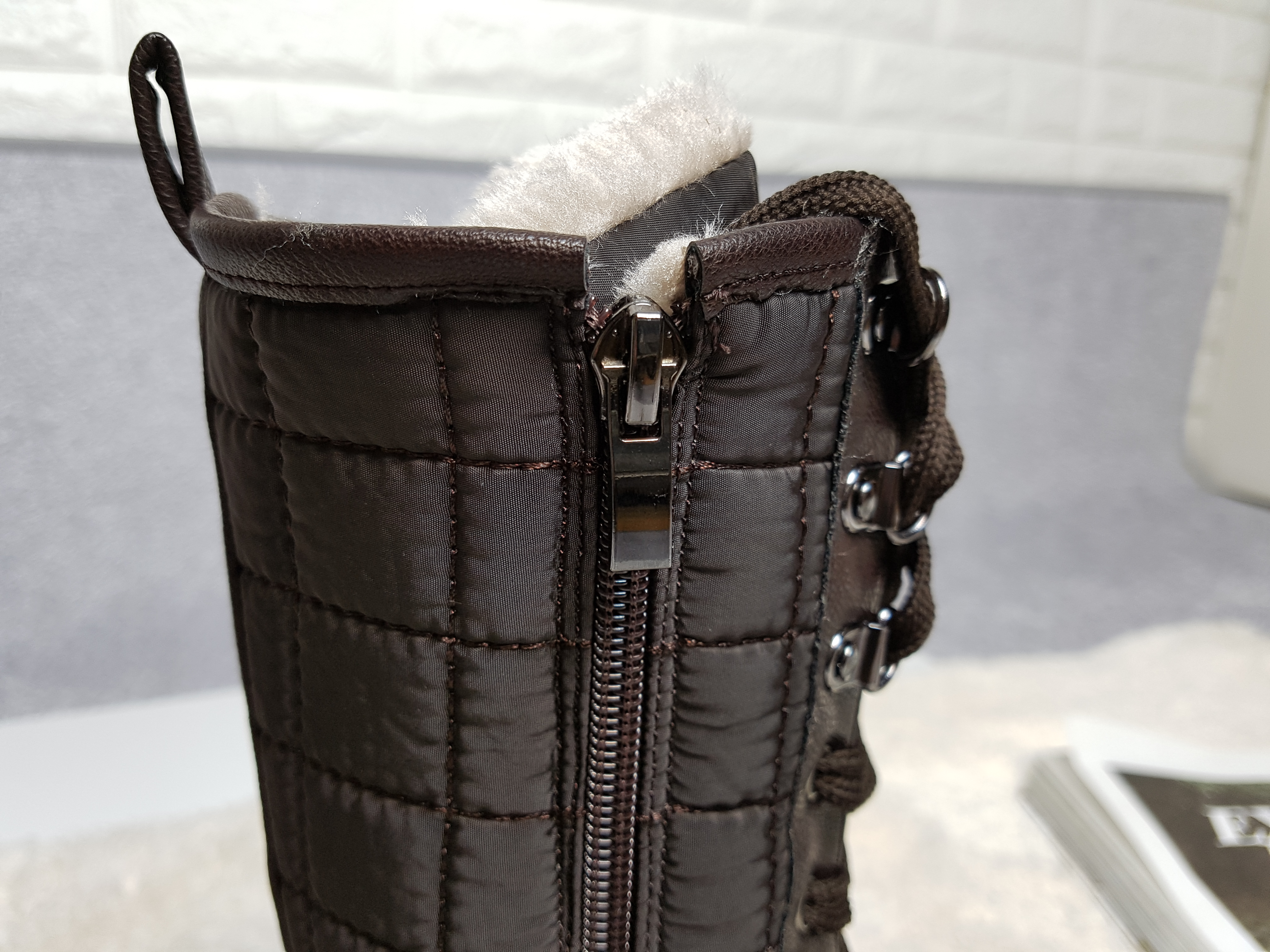 Lace up padded boots 222 Luxurious cute casual lon